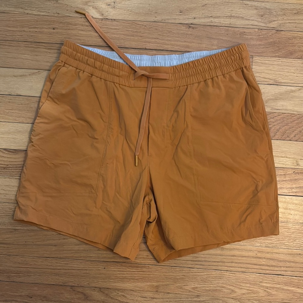 Men's Orange Lululemon Bowline Casual Shorts